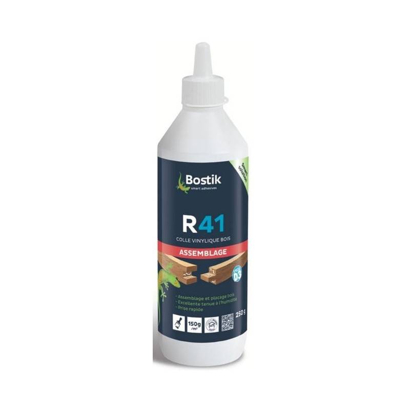 Bostik - Colle à bois vinylique R41 D3 - Contenance (en g): Biberon de 250g - Image 1