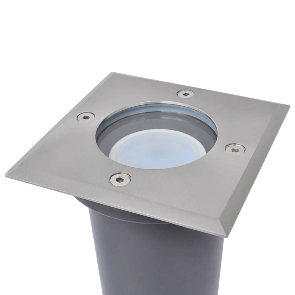 Lampe d'extérieur - Lampe de jardins au sol à LED 3 pcs carré - Image 3
