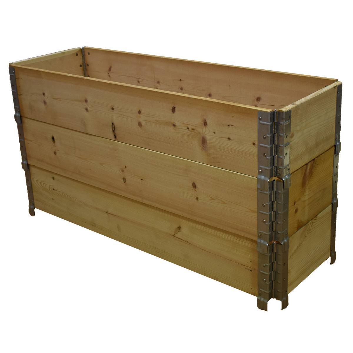 Multitanks - Carré potager en bois naturel 1200 x 400mm  hauteur 585mm - Image 2