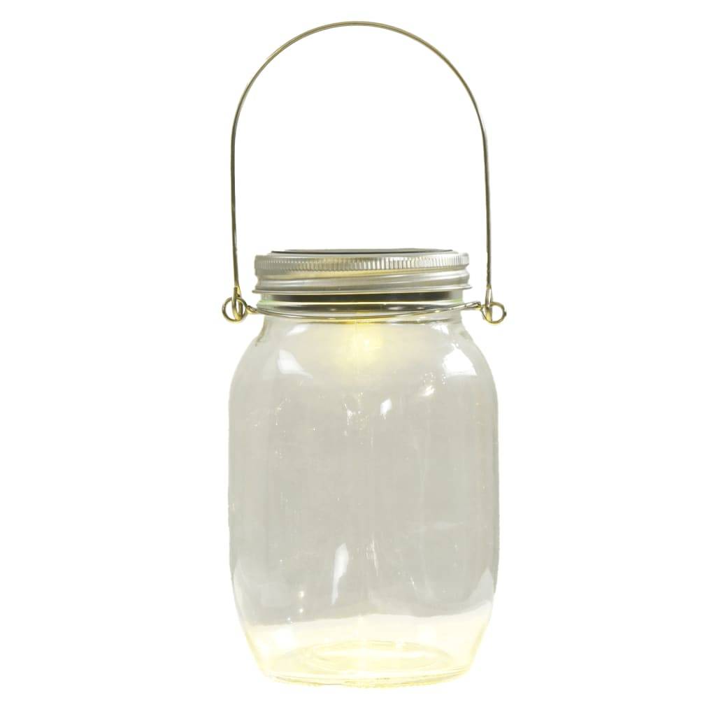 Lampe d'extérieur - Lampe de jardin solaire en verre 12 pcs blanc chaud - Image 3
