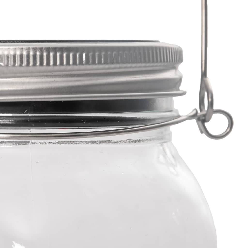 Lampe d'extérieur - Lampe de jardin solaire en verre 12 pcs blanc chaud - Image 7