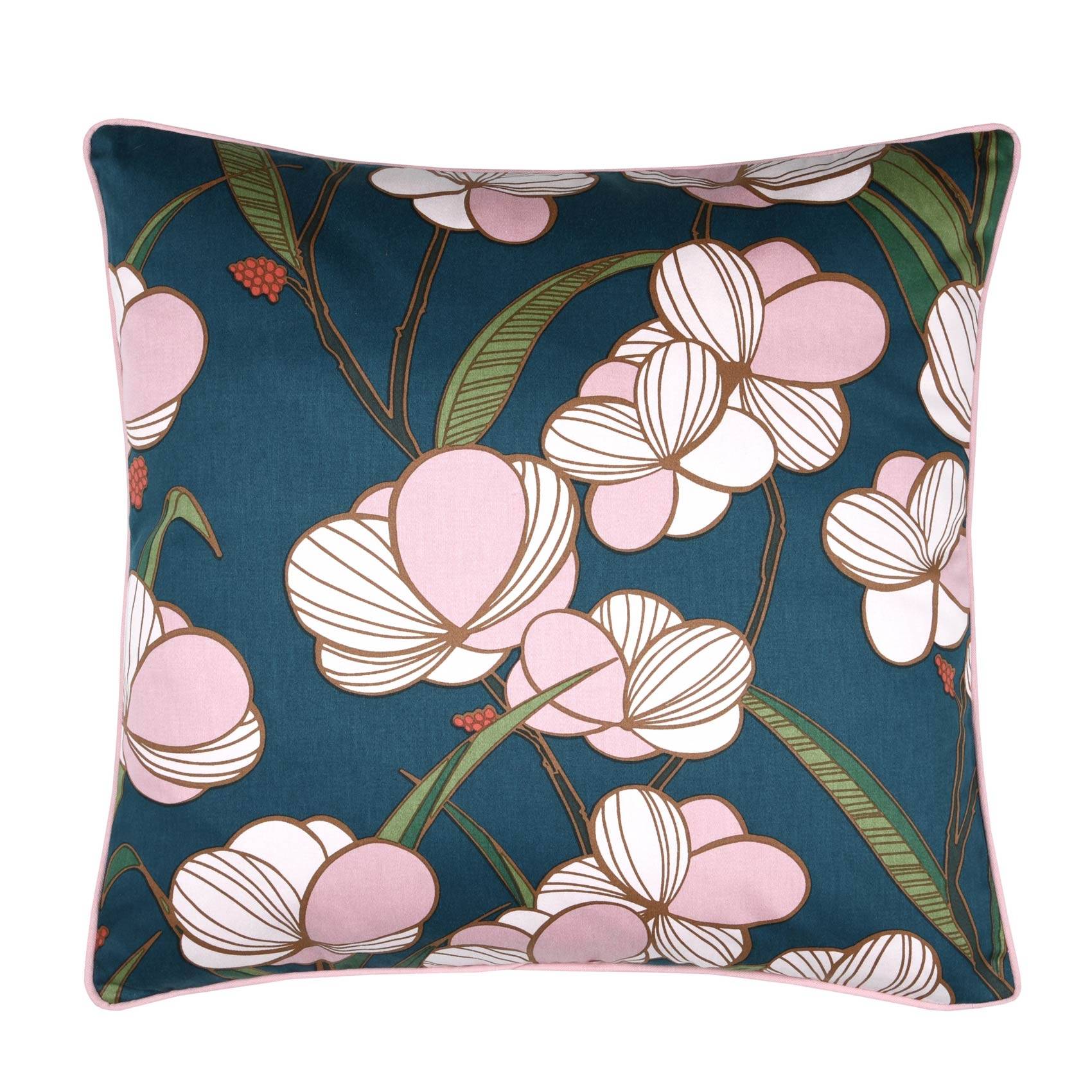 Lovely Casa - Coussin déhoussable à l'esprit floral - LOVELY CASA - Image 2