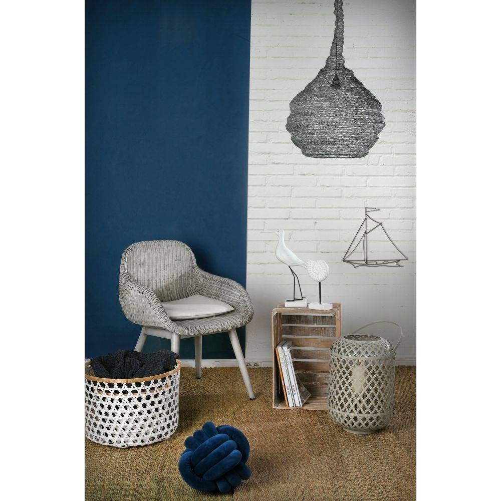 Aubry Gaspard - Corbeille de rangement en bambou ajourée (Lot de 2) - Image 4