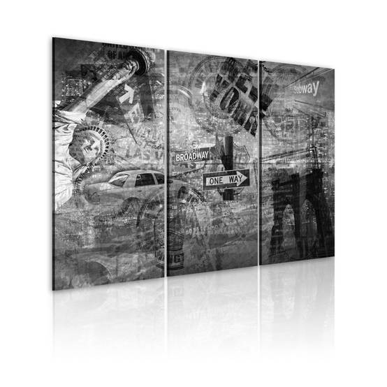 Tableau Imprimé "Symboles de New York" 40 x 60 cm - Image 1