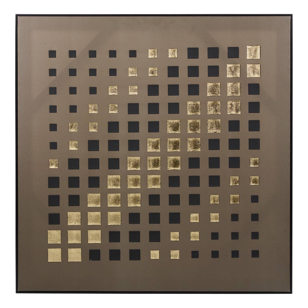 Atmosphera - Toile Douwy 78x78cm vert foncé - Atmosphera Créateur d'intérieur - Image 1