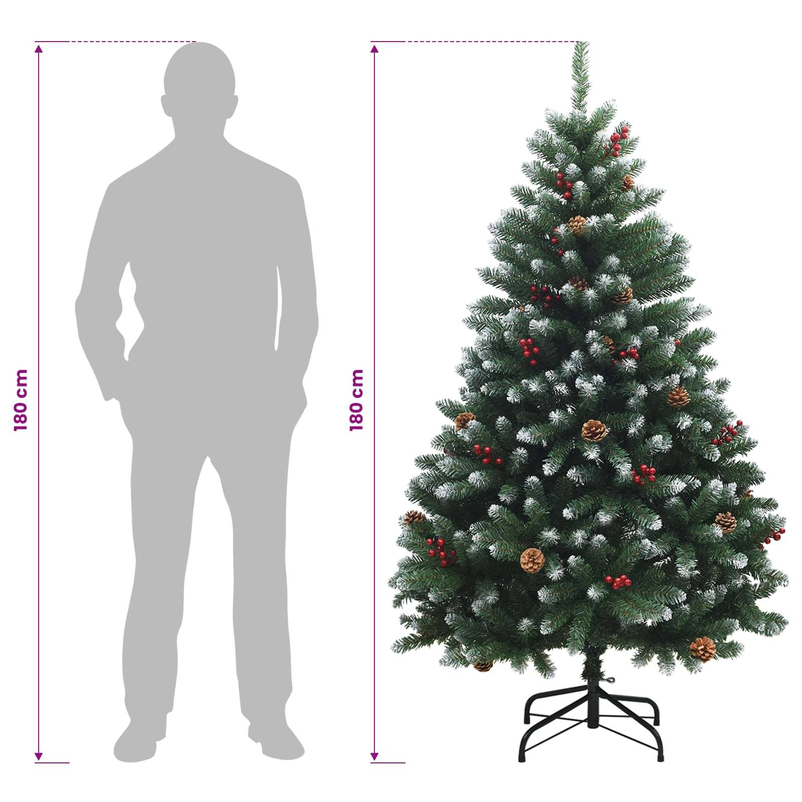 Vidaxl - Sapin de Noël Artificiel à Branches Articulées 180 cm PVC vidaXL 42054537 - Image 8