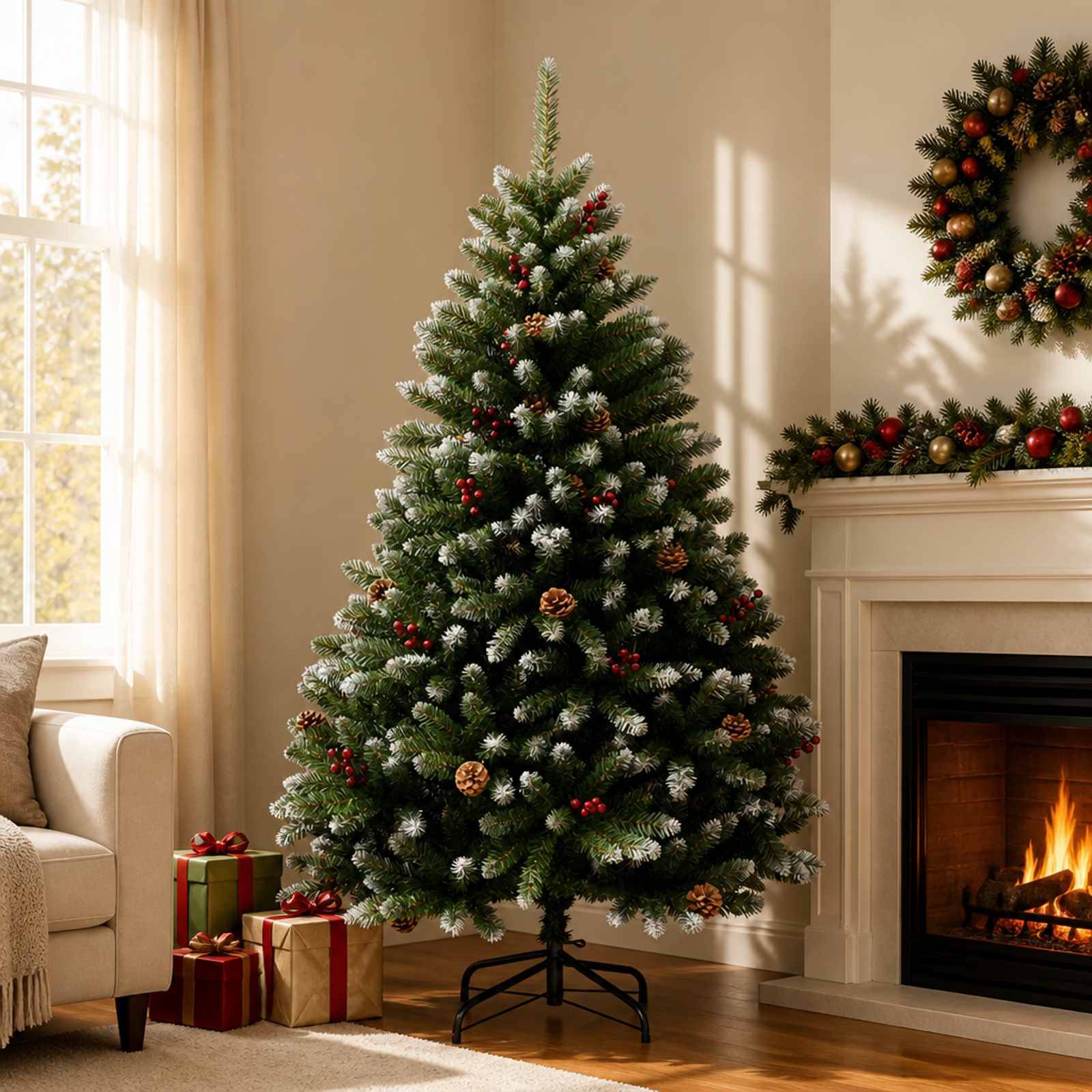 Vidaxl - Sapin de Noël Artificiel à Branches Articulées 180 cm PVC vidaXL 42054537 - Image 1