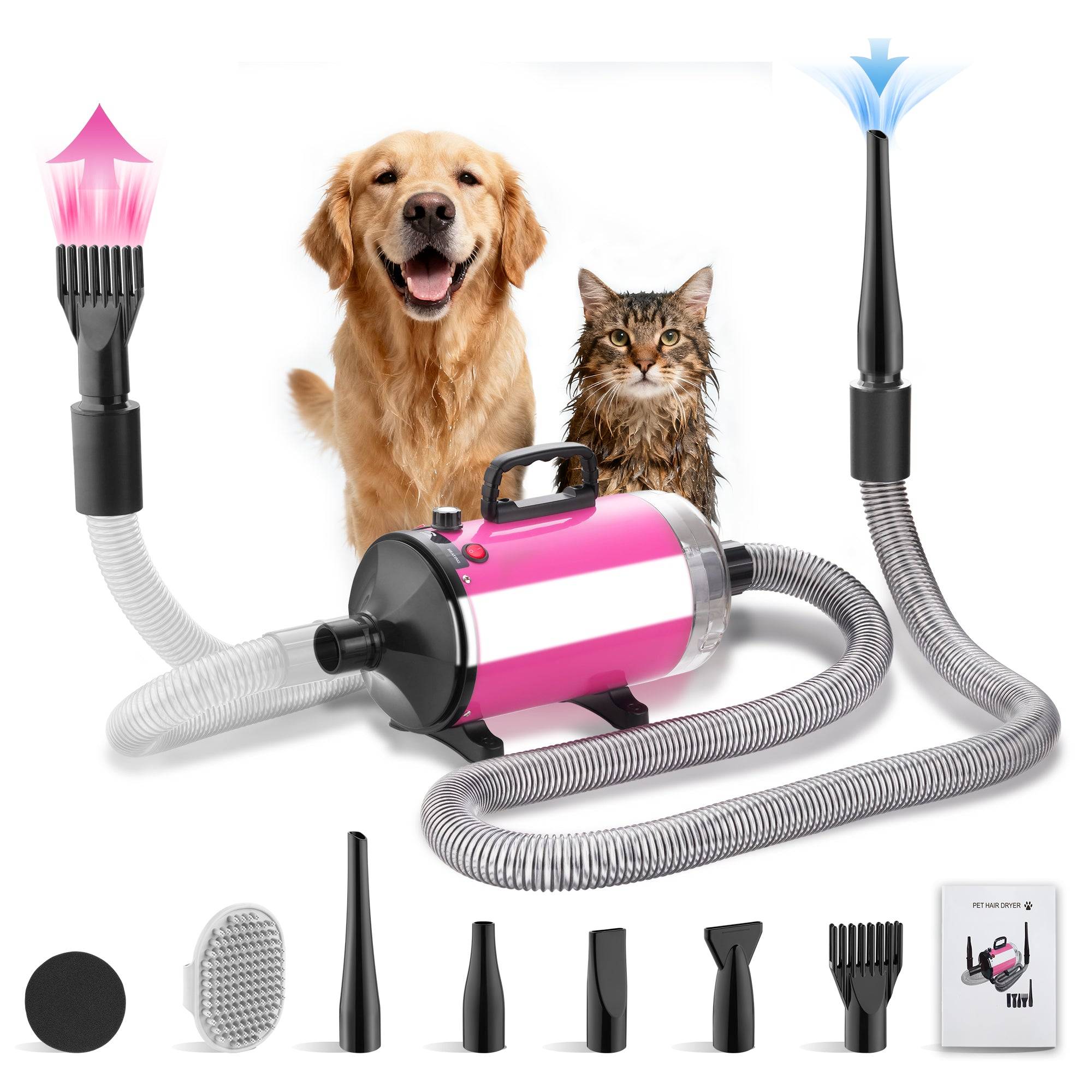 Sèche-Cheveux pour Chien Blower 3200 W, Pulseur Chien avec Aspirateur - Image 1