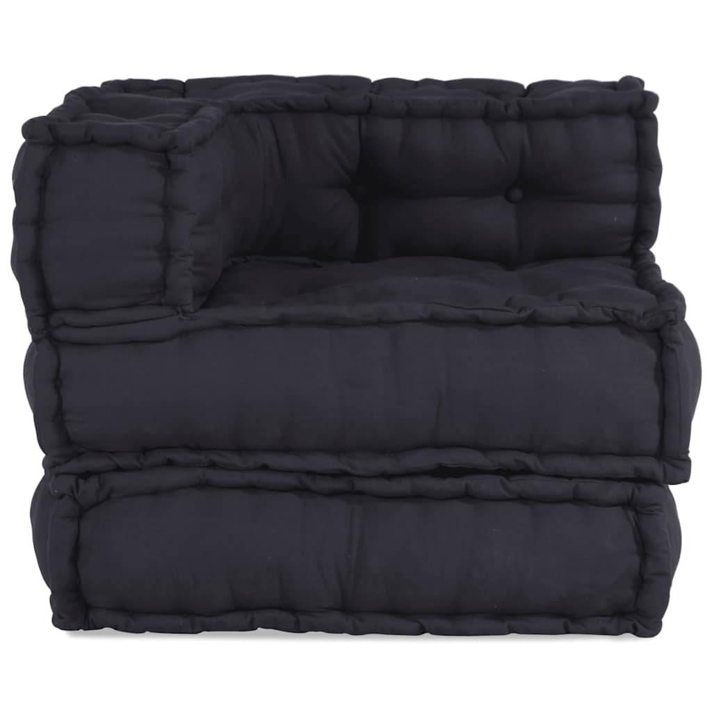 Canapé modulaire coton anthracite 70 x 70 x 54 cm, poids:13.7kg - PANGIVO - Image 4