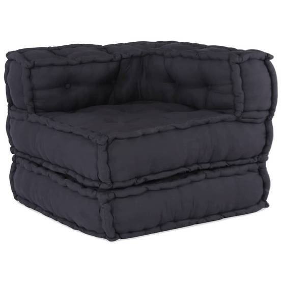 Canapé modulaire coton anthracite 70 x 70 x 54 cm, poids:13.7kg - PANGIVO - Image 2