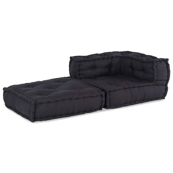 Canapé modulaire coton anthracite 70 x 70 x 54 cm, poids:13.7kg - PANGIVO - Image 6