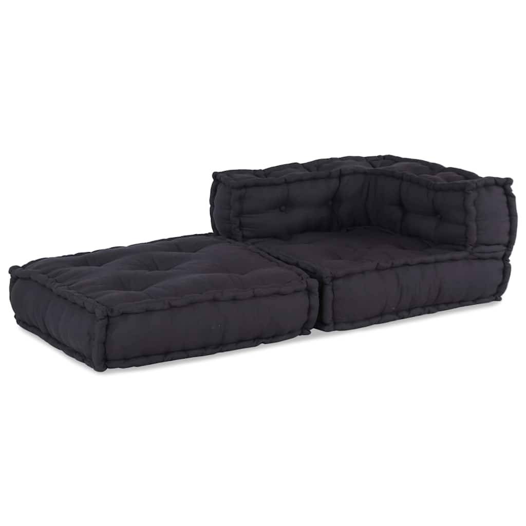 Canapé modulaire coton anthracite 70 x 70 x 54 cm, poids:13.7kg - PANGIVO - Image 6