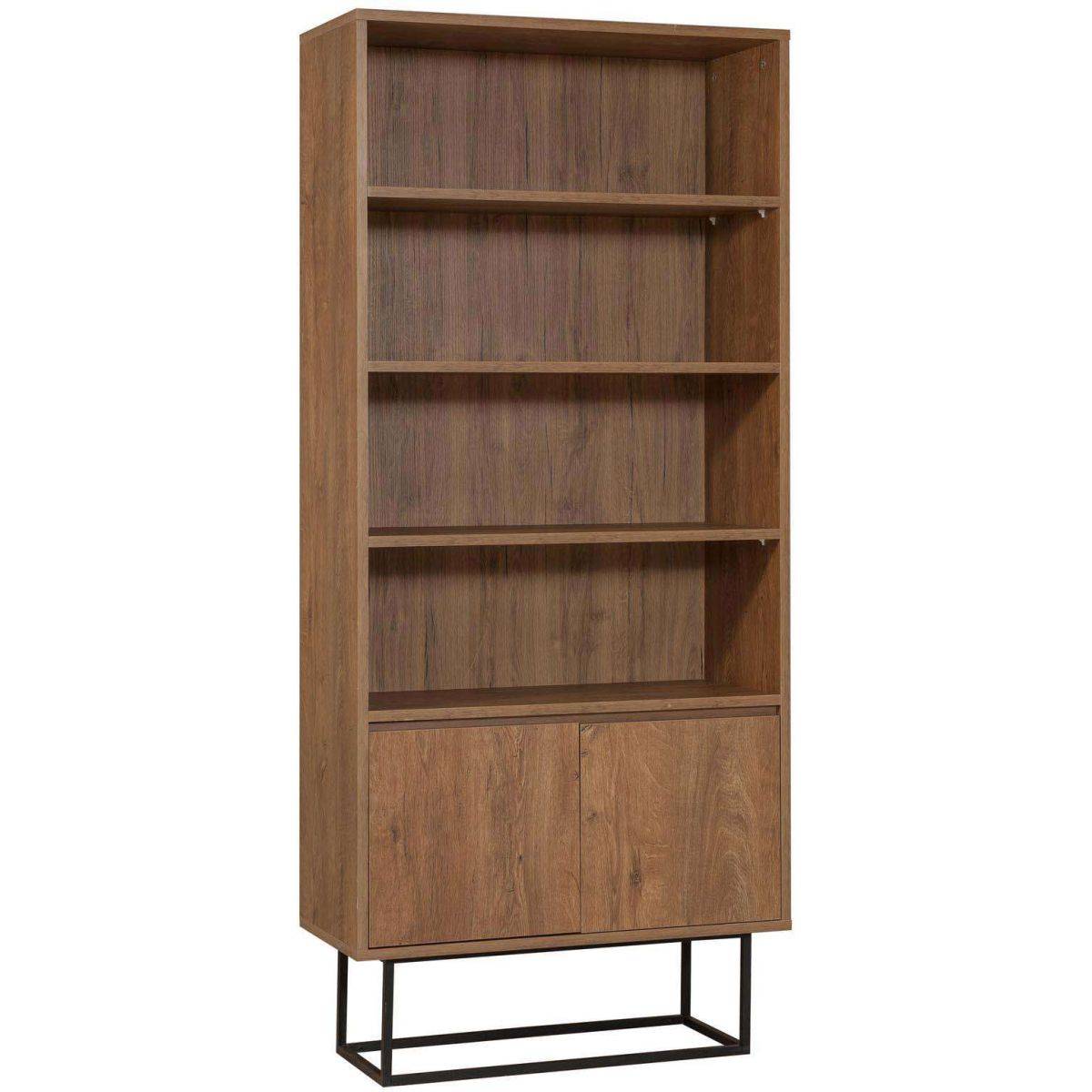 Hanah Home - Etagère en aggloméré 2 portes Rea - Image 1