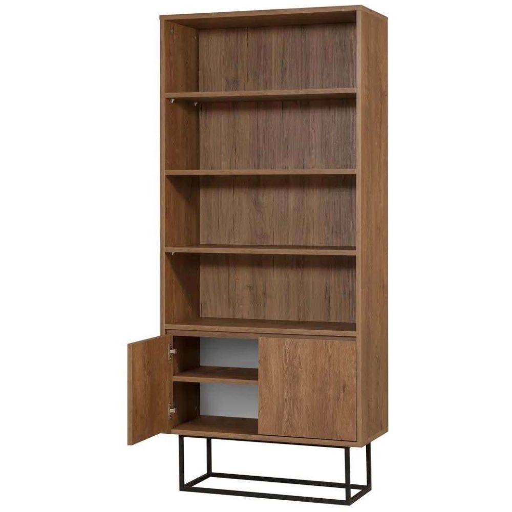 Hanah Home - Etagère en aggloméré 2 portes Rea - Image 4