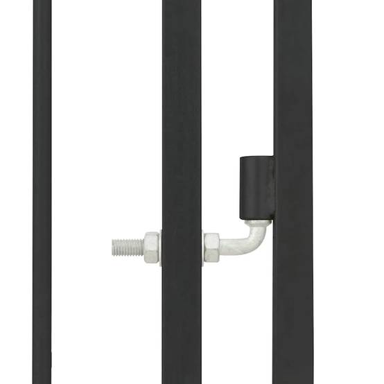 Enclos Chenil Extérieur pour Chien en Acier Robuste Parc de Jeu Sécurisé Carré 150x150cm Noir - ComfortXL Pet Living - Image 6