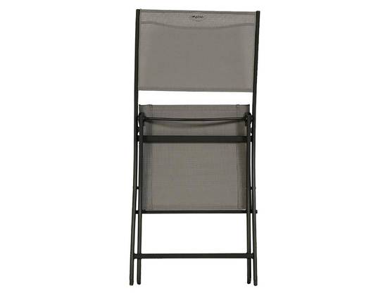 Hesperide - Lot de 4 Chaises de jardin pliante métal Modula Galet / Graphite - Hesperide - Image 4