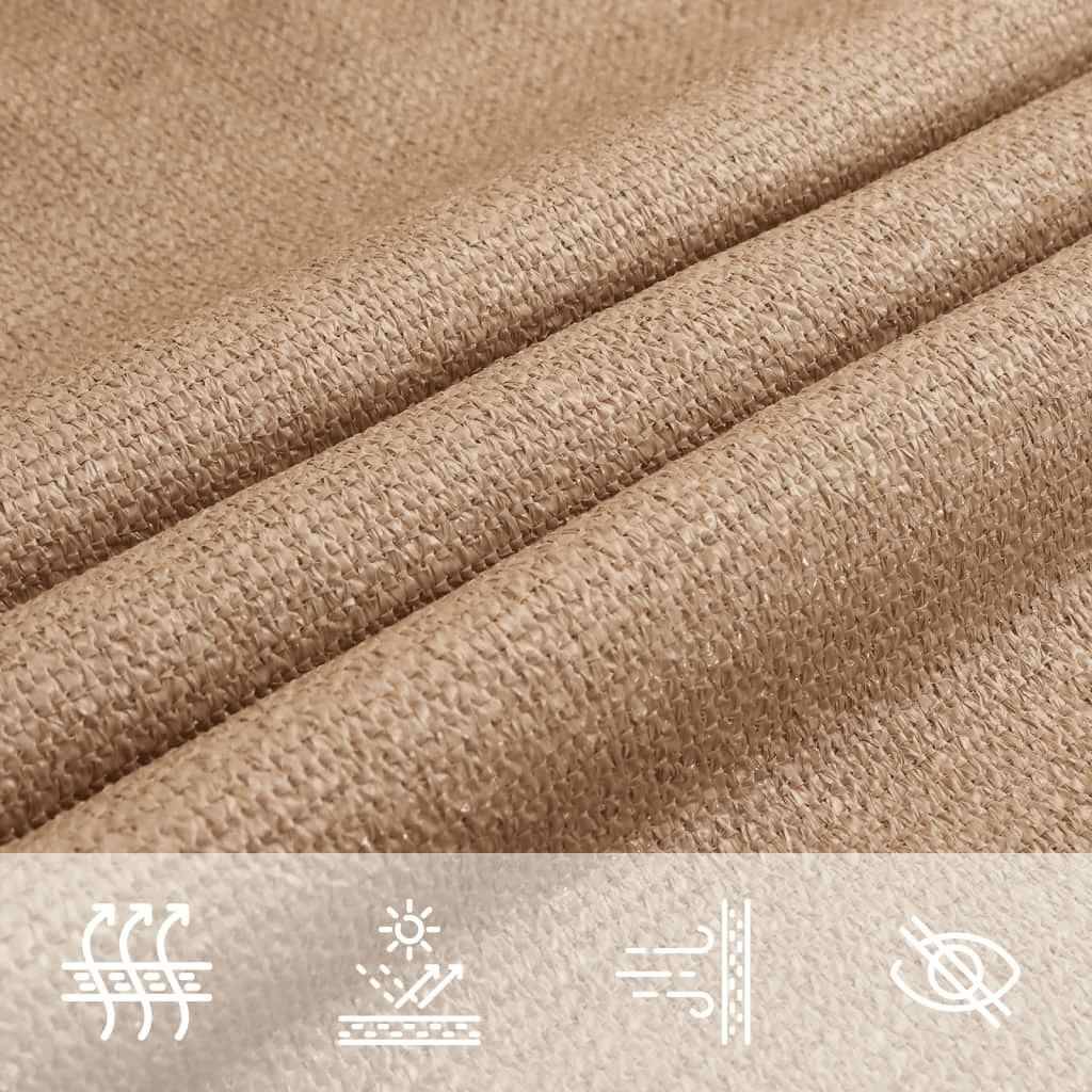 PANGIVO - Voile d'ombrage PEHD taupe 300 x 300 cm - PANGIVO - Image 6