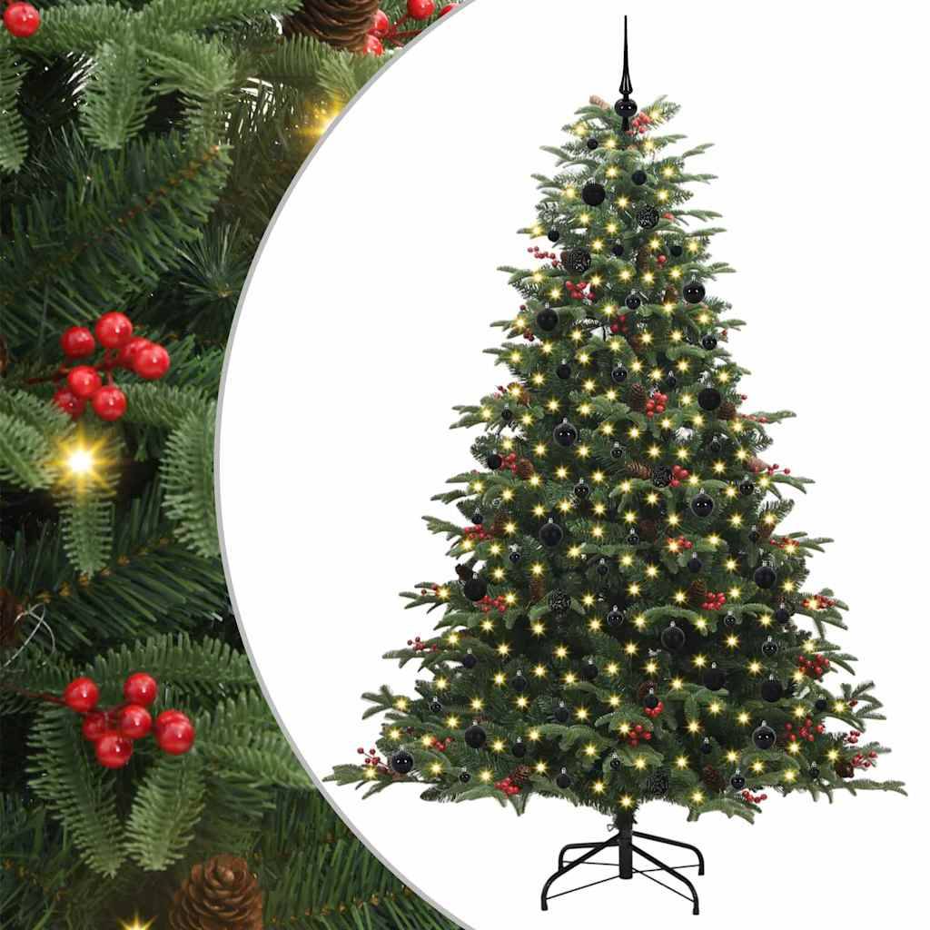 Sapin de Noël | Arbre de Noël artificiel Vert 240 cm PVC, métal et plastique Maison Chic - Image 1