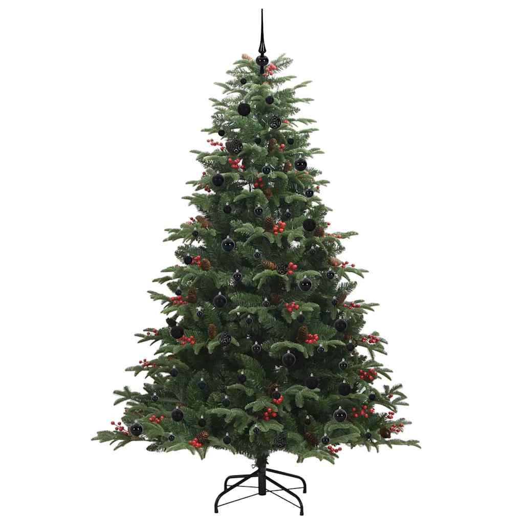 Sapin de Noël | Arbre de Noël artificiel Vert 240 cm PVC, métal et plastique Maison Chic - Image 4