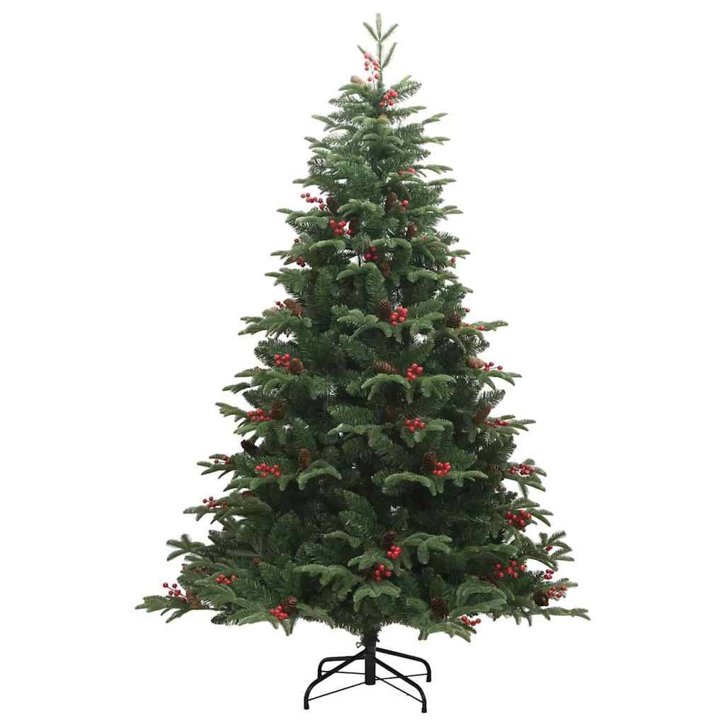 Sapin de Noël | Arbre de Noël artificiel Vert 240 cm PVC, métal et plastique Maison Chic - Image 5