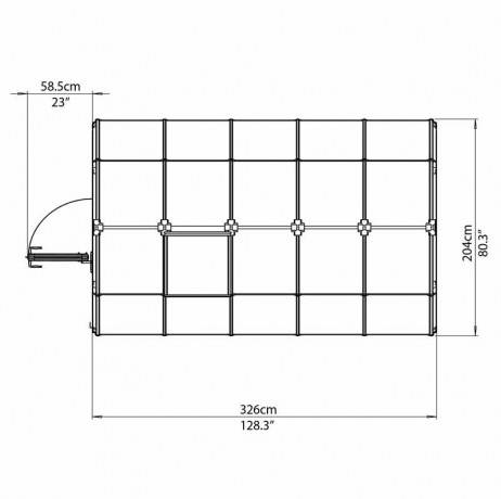 Canopia - Serre de jardin en polycarbonate Rion Eco Grow 6,65 m², Ancrage au sol Oui - Image 5