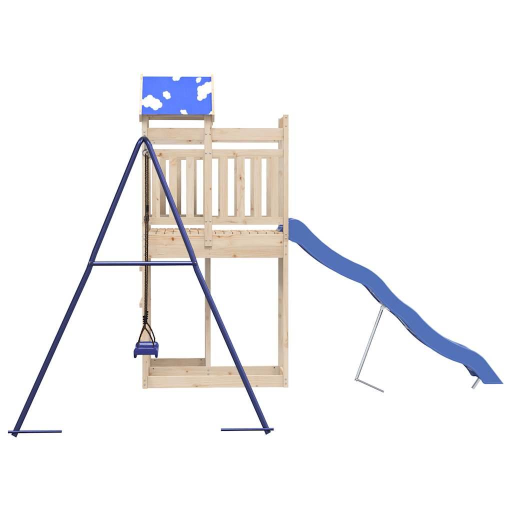 Aire de jeux d'extérieur - Jeu Plein air enfant bois de pin massif rj37 - Image 6
