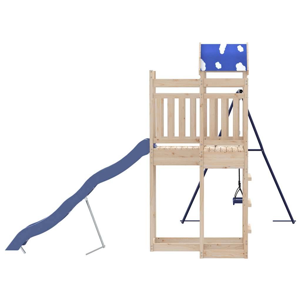 Aire de jeux d'extérieur - Jeu Plein air enfant bois de pin massif rj37 - Image 5