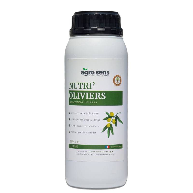 Nutri Oliviers - Engrais liquide pour oliviers - 1 litre (500 litres de préparation) - Image 1