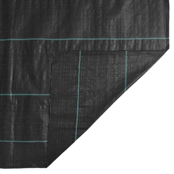 Bâche Anti-Mauvaises Herbes PP 100g/m² pour Aménagement Paysager et Potager 1x25 m Noir - ComfortXL Outdoor Living - Image 7