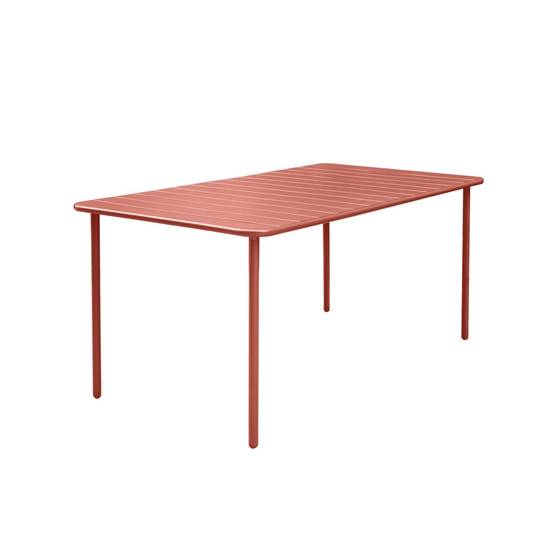 Table de jardin métal + 6 assises terracotta Amélia | sweeek - Image 6