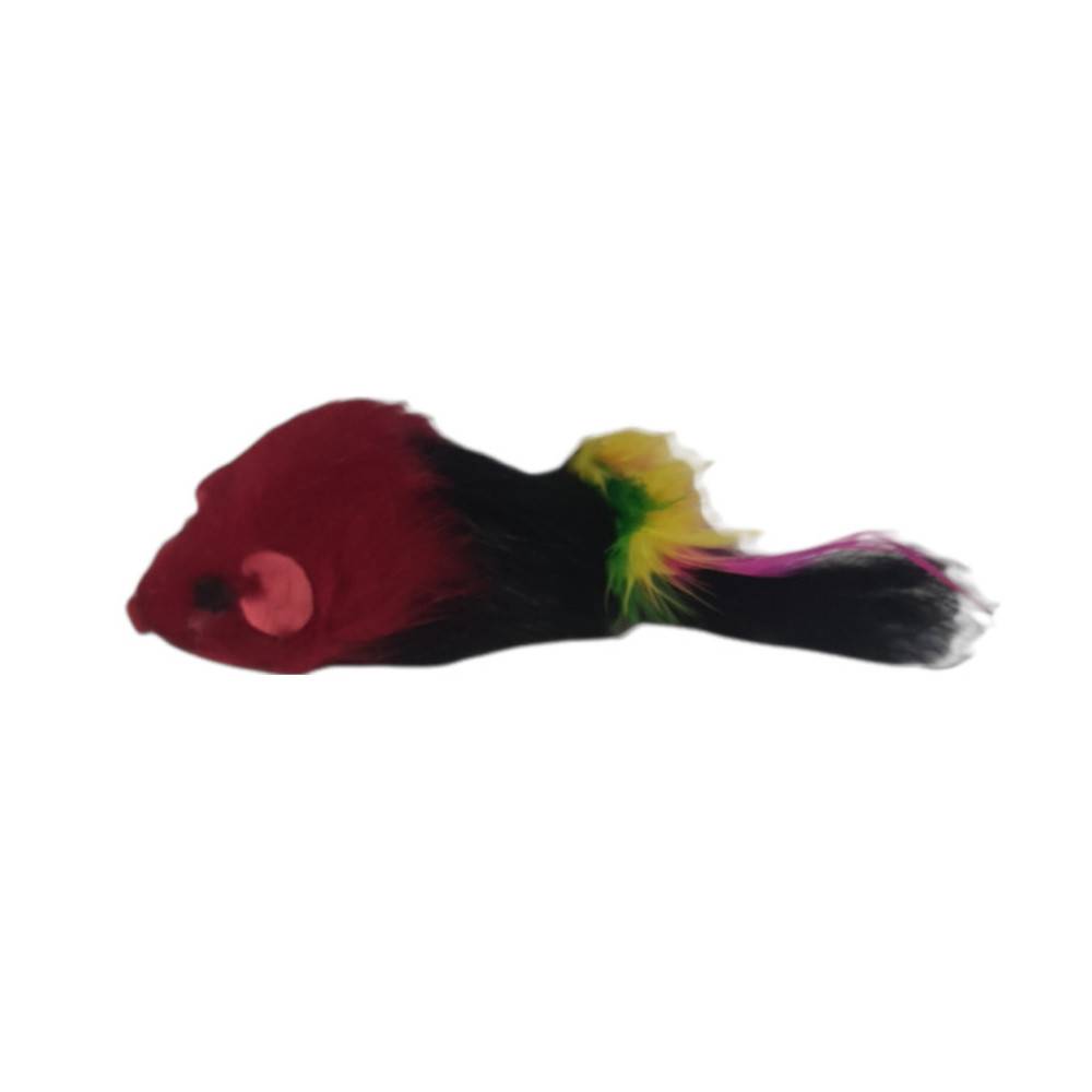 animallparadise - 3 souris à plume  jouet pour chat multi couleur - Image 2