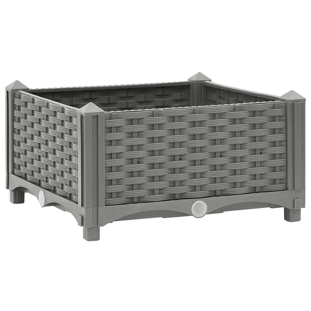 Prolenta Premium - Jardinière polypropylène gris 40 x 40 x 23 cm - Prolenta premium p321.9 - Image 2