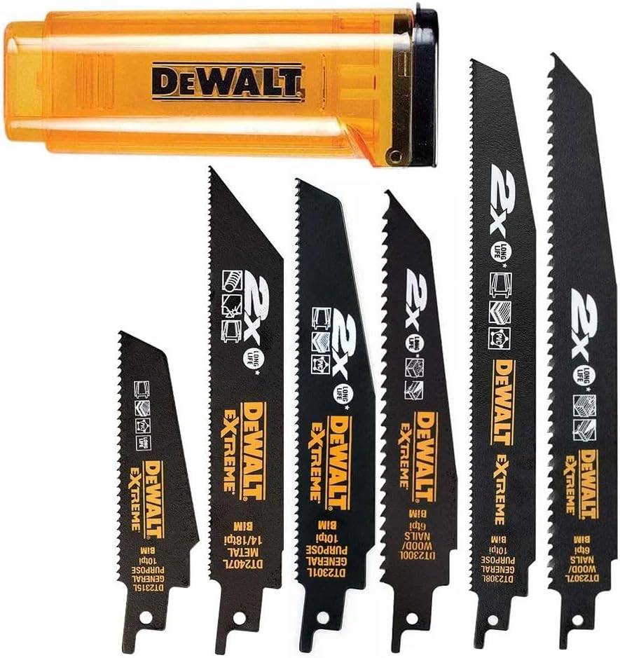 Coffret 6 lames scie sabre - DEWALT - DT2440L-QZ - Image 1