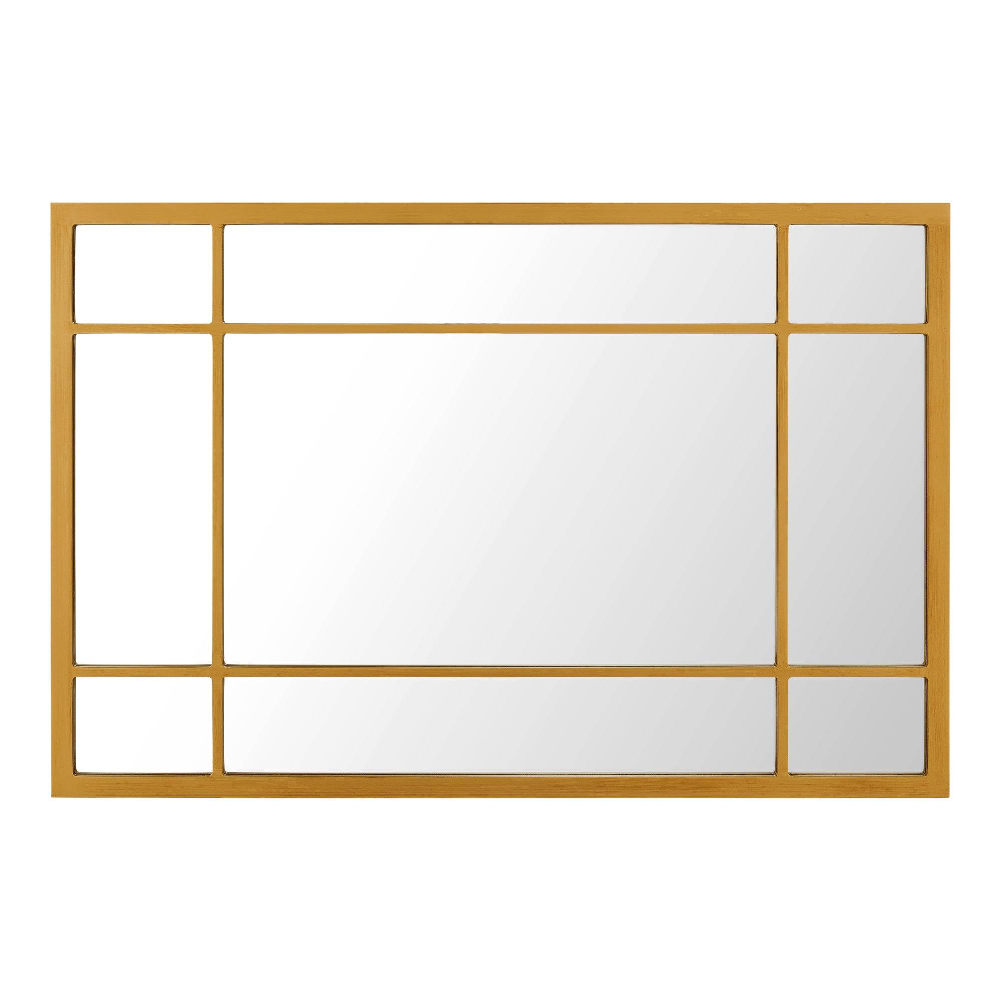 Miroir mural rectangulaire 90 x 60 cm or - Image 4