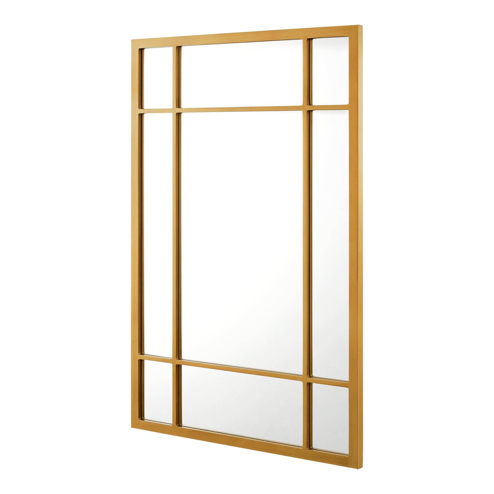 Miroir mural rectangulaire 90 x 60 cm or - Image 1