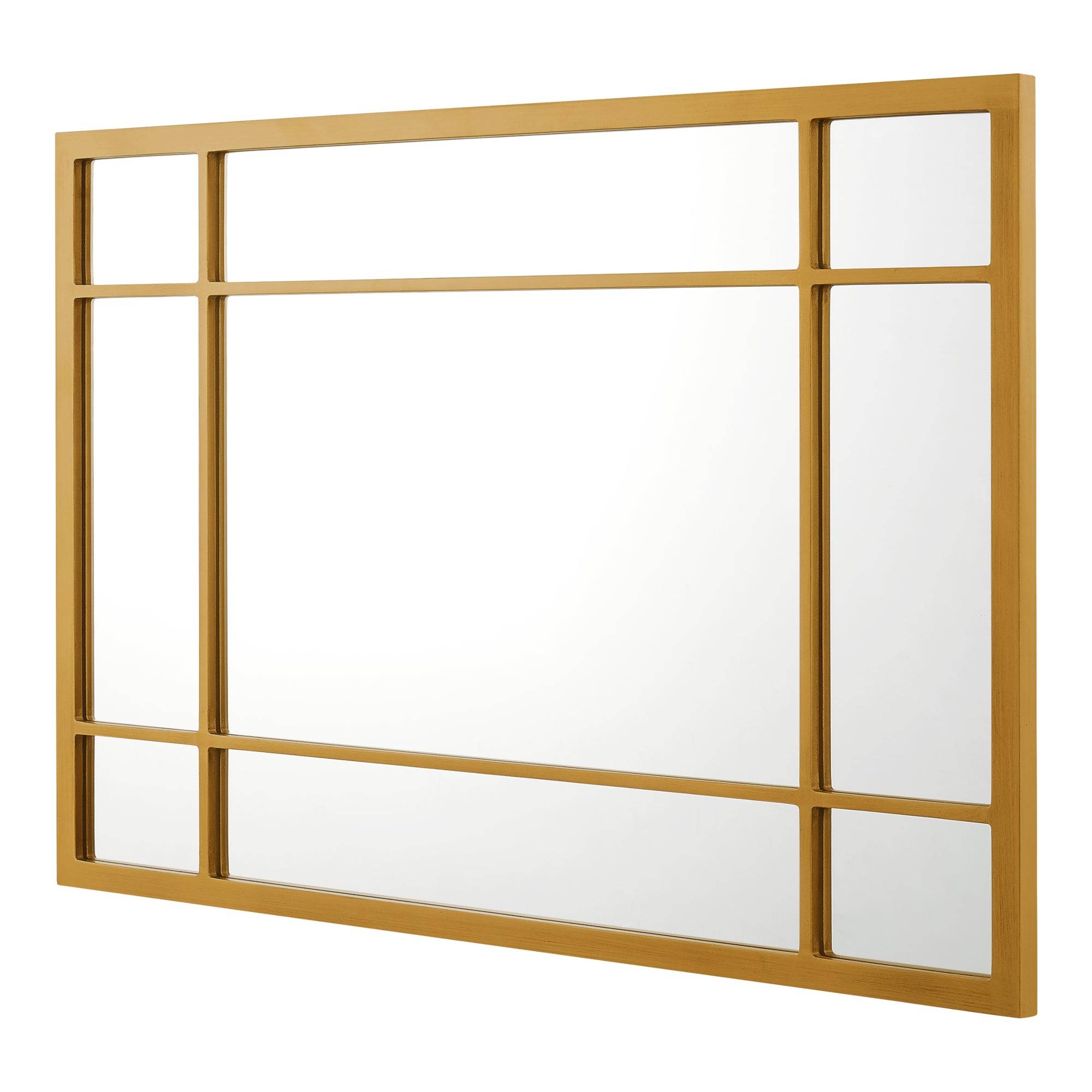 Miroir mural rectangulaire 90 x 60 cm or - Image 3