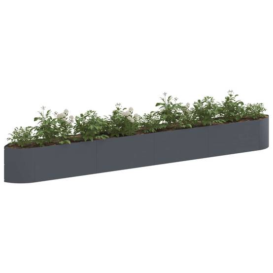 ComfortXL - Jardin Surélevé Acier Potager Urbain Culture Plantes Herbes 380x40x40cm Anthracite - ComfortXL Outdoor Living - Image 3
