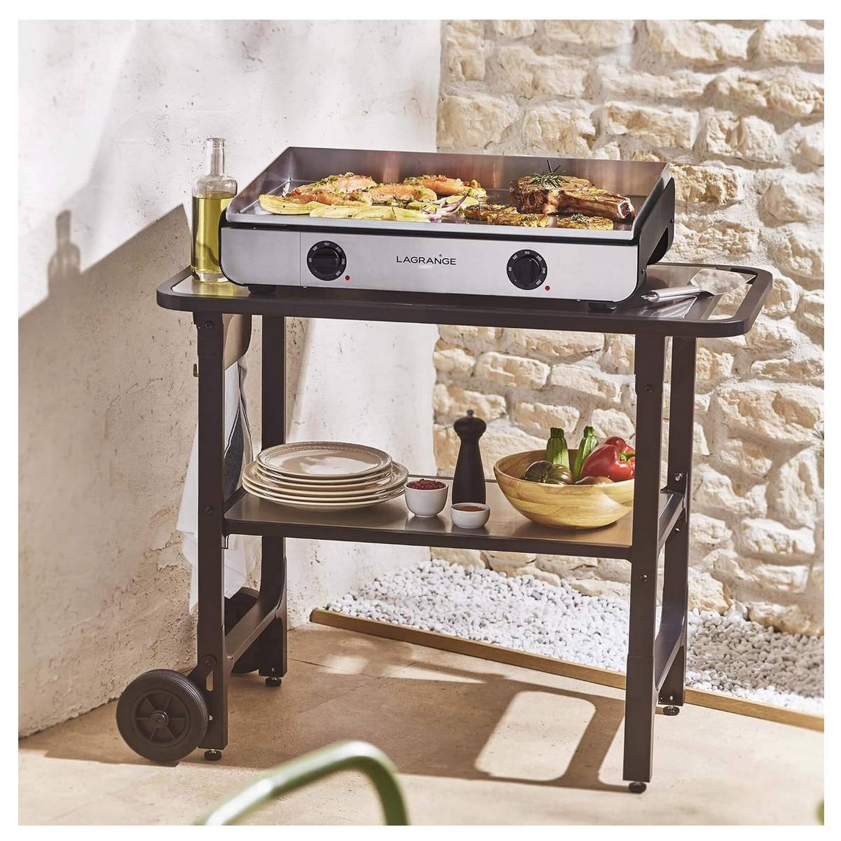 Desserte pour plancha inox 210501 Lagrange - Image 4