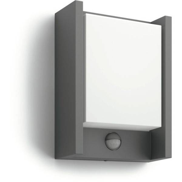 Philips - Applique murale - PHILIPS - Arbour - Lumiere blanche chaude - Avec capteur - Large - IP44 - Image 3