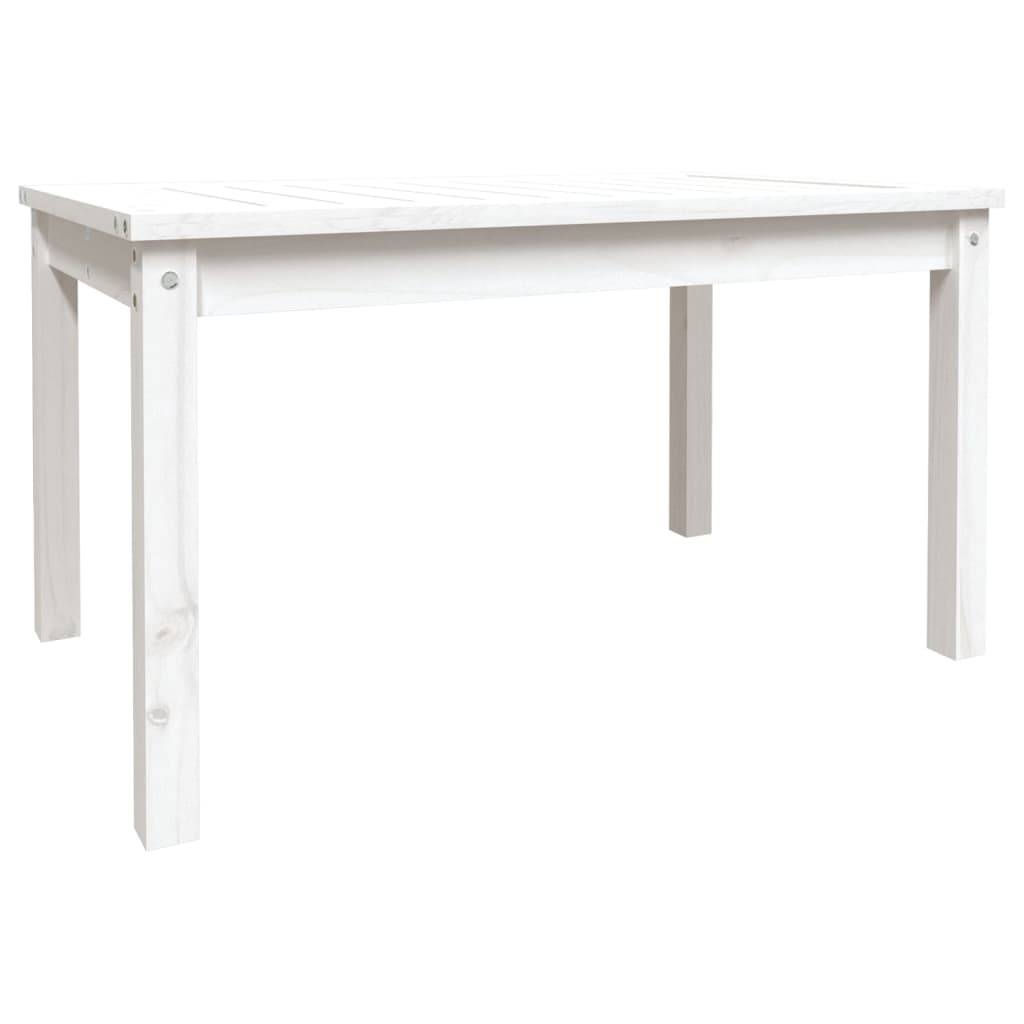PANGIVO - Table de jardin bois massif pin blanc 82,5 x 50,5 x 45 cm, Poids :6.35kg - PANGIVO - Image 2