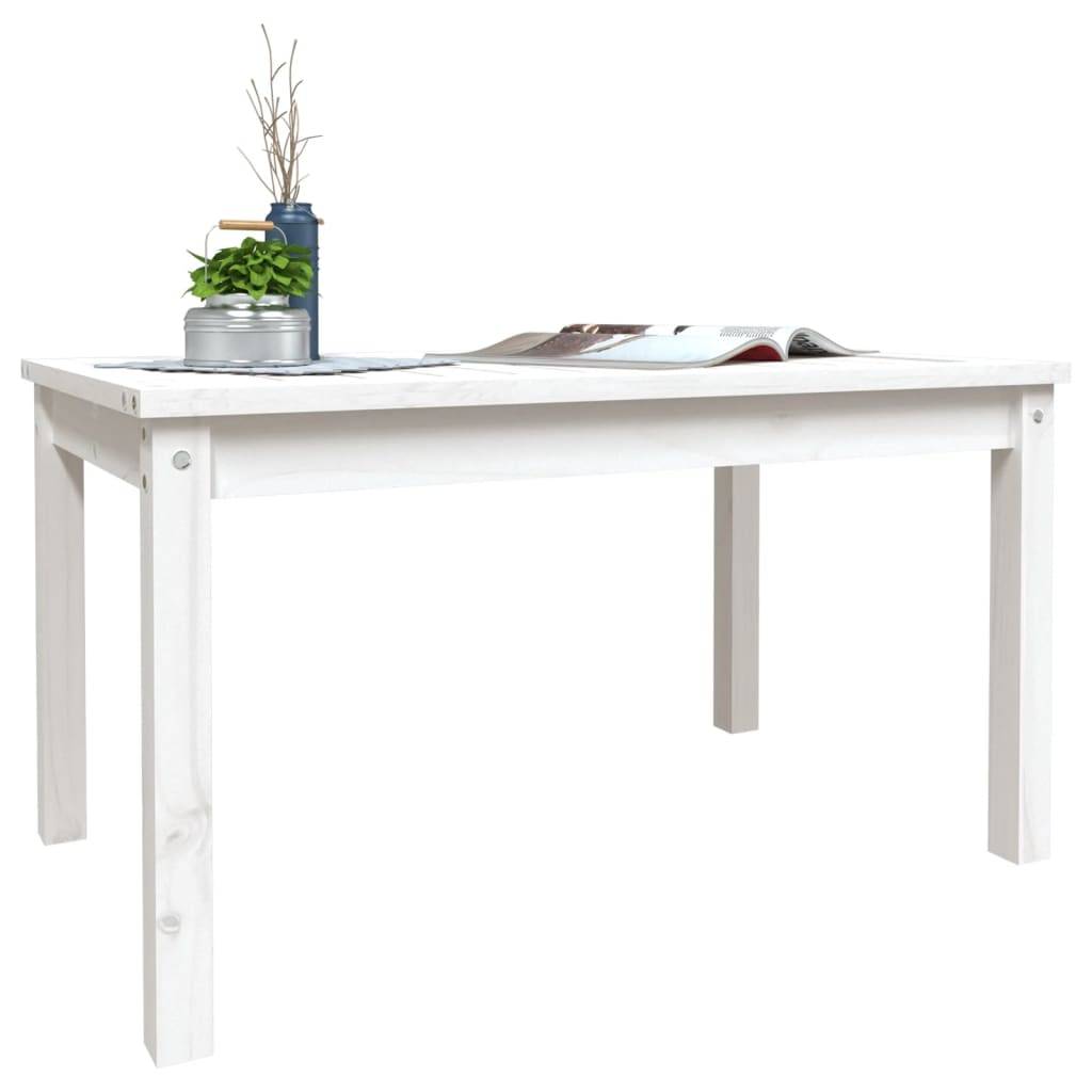 PANGIVO - Table de jardin bois massif pin blanc 82,5 x 50,5 x 45 cm, Poids :6.35kg - PANGIVO - Image 4