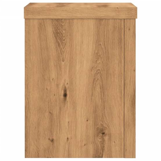 Supports pour plantes meuble fleurs lot de 2 artisanal bois d'ingénierie marron - Image 3
