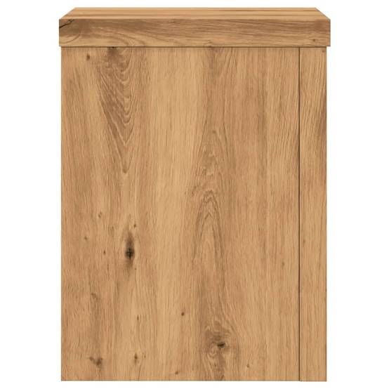 Supports pour plantes meuble fleurs lot de 2 artisanal bois d'ingénierie marron - Image 4