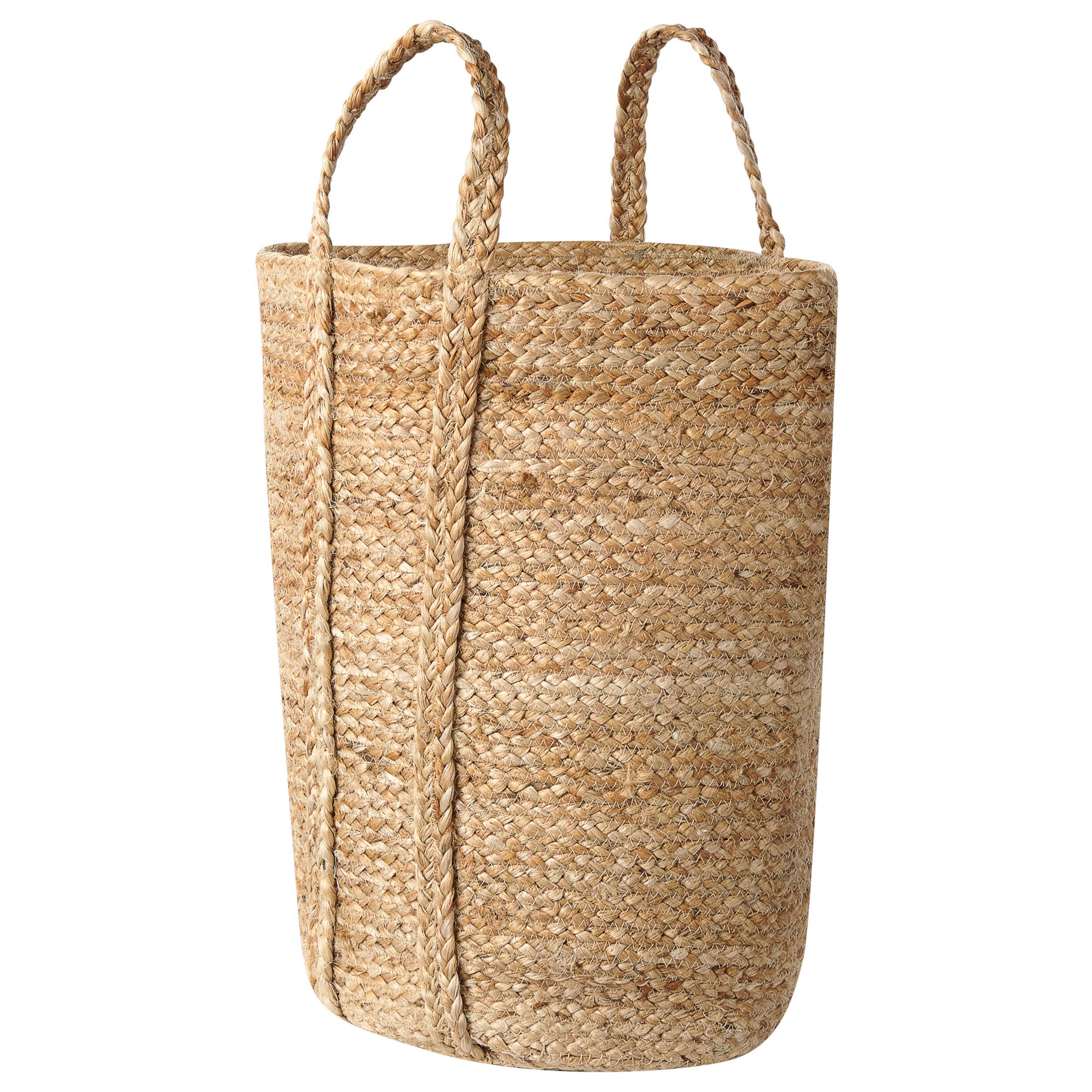 Beliani - Paniers Naturel en Jute 50 cm Ronds Faits Main Rangement Intérieur pour Linge Facile à Entretenir Lot de 2 - Image 6