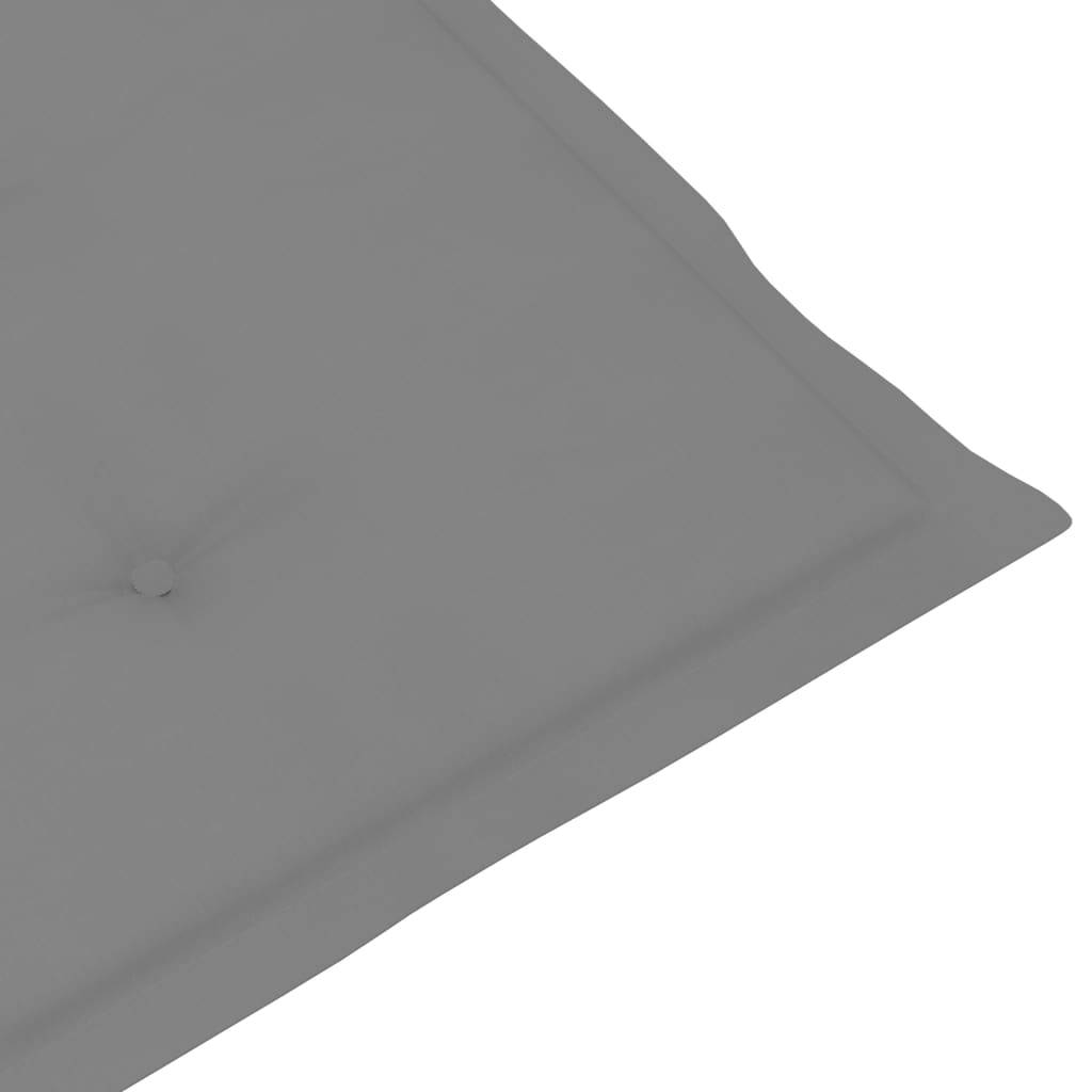 Vidaxl - Chaise à bascule avec coussins Gris Bois d'acacia massif vidaXL 3064210 - Image 5