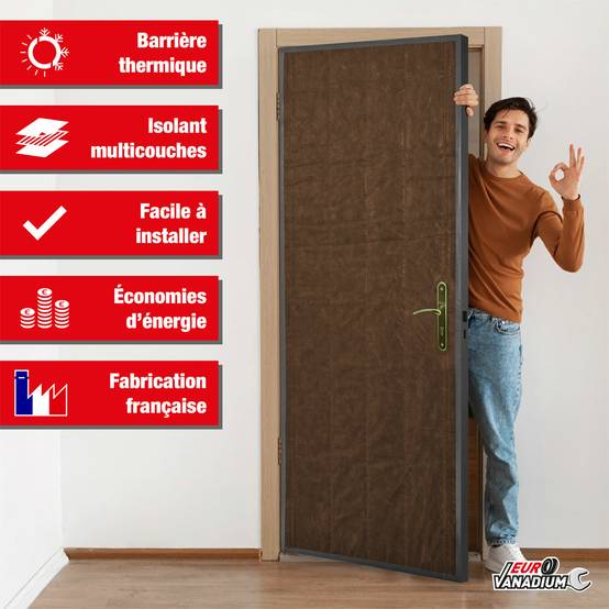 Kit d'isolation thermique porte de service 85x210 cm - Image 2