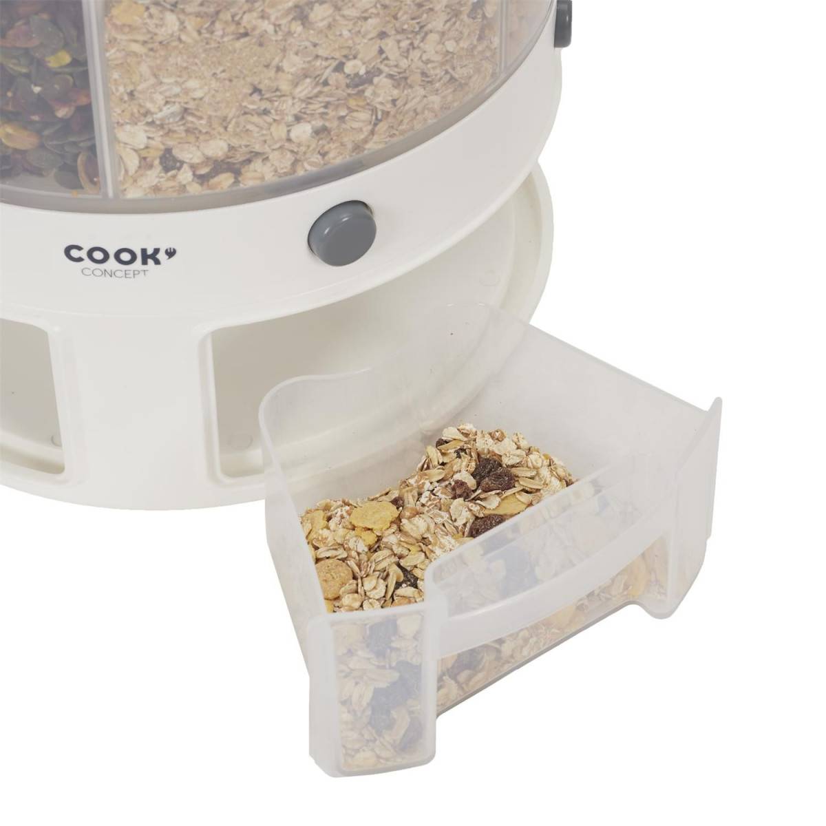 Cook Concept - Distributeur Rotatif "6 Compartiments" 32cm Blanc - Image 2