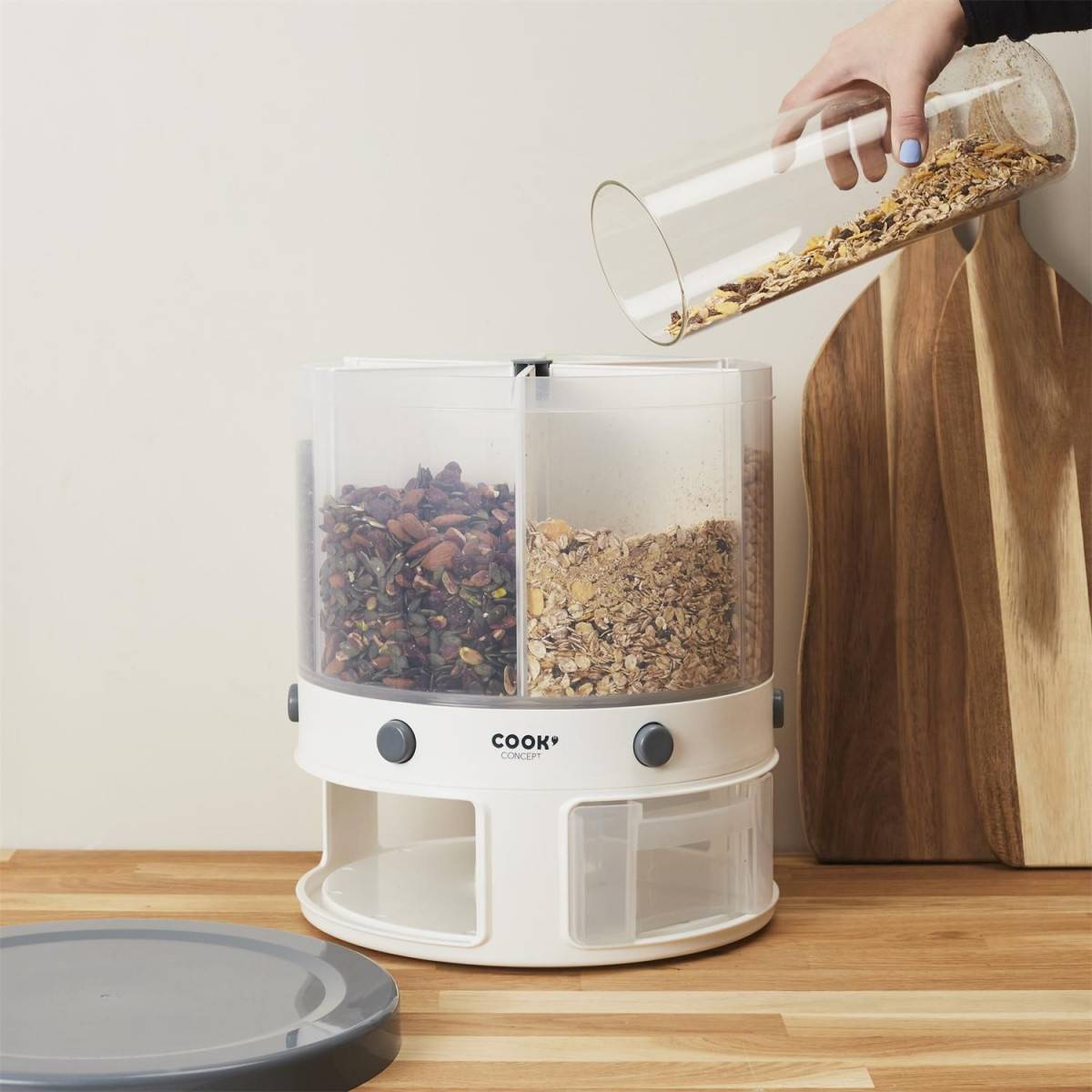 Cook Concept - Distributeur Rotatif "6 Compartiments" 32cm Blanc - Image 8