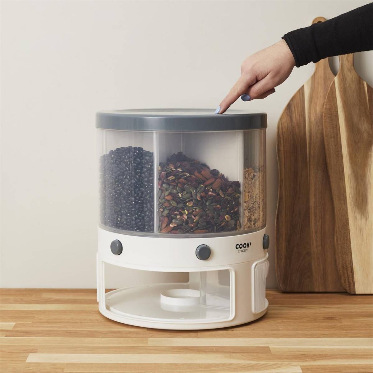 Cook Concept - Distributeur Rotatif "6 Compartiments" 32cm Blanc - Image 7
