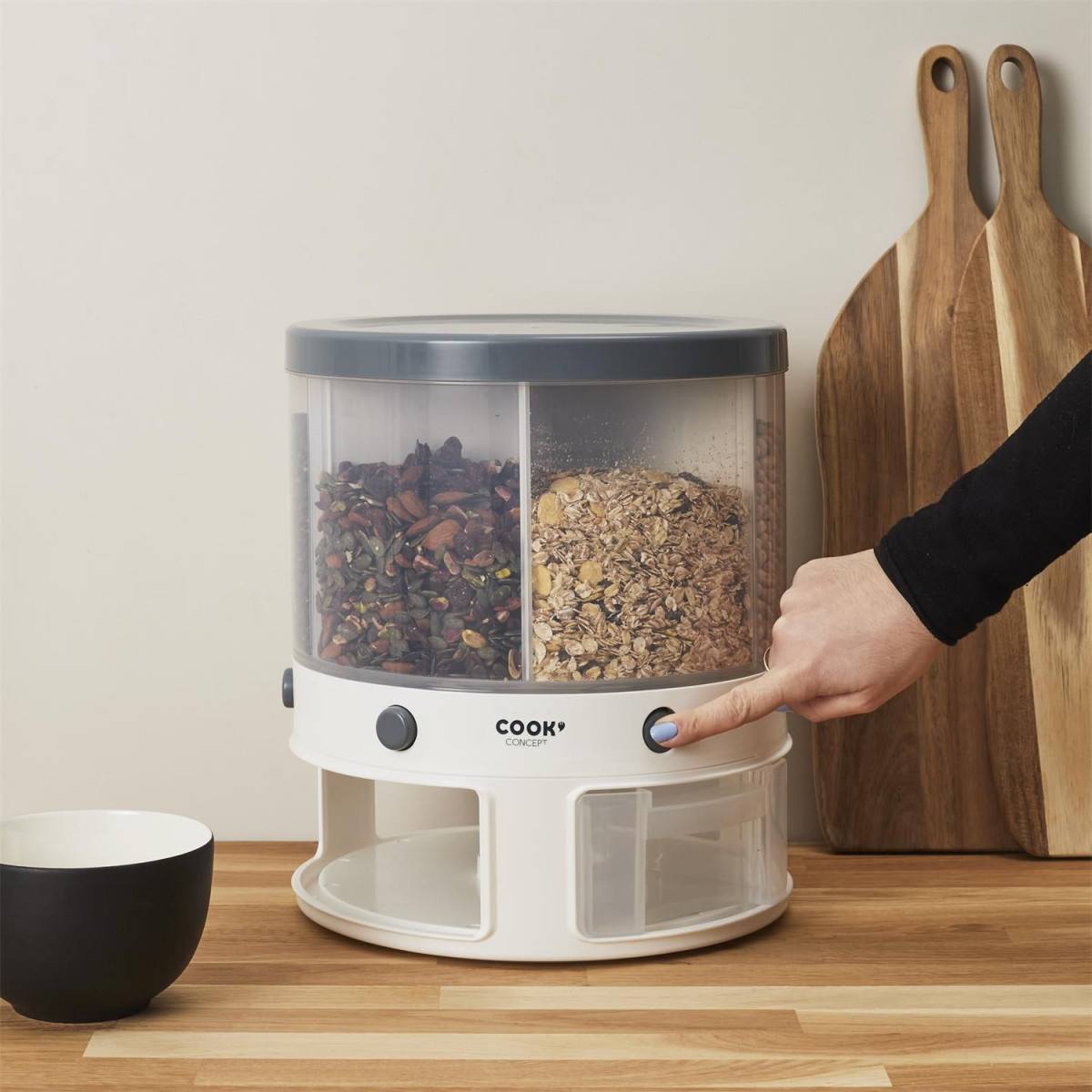 Cook Concept - Distributeur Rotatif "6 Compartiments" 32cm Blanc - Image 6